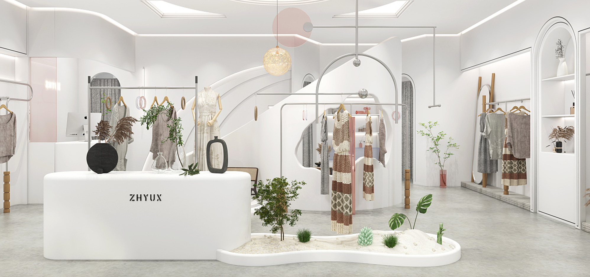 店面設計-女士服裝店怎樣設計才能比較均衡呢？